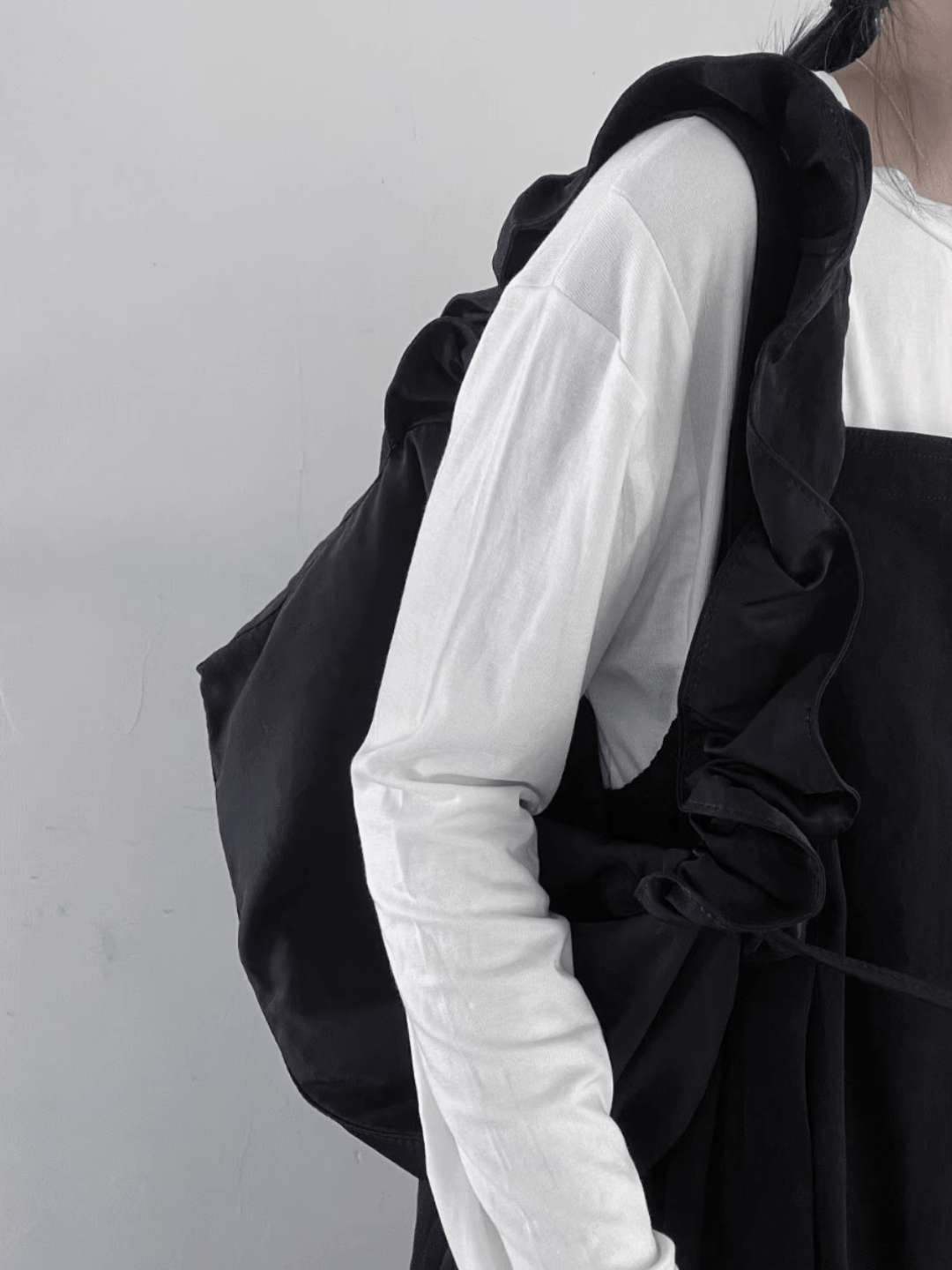 design drawstring dual-use shoulder crossbody bag A0071