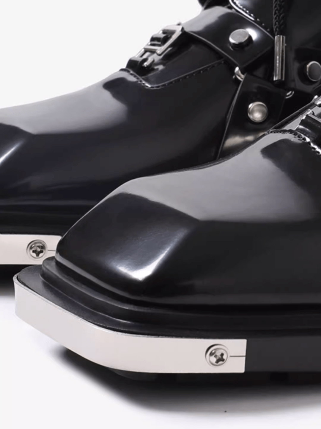 Square Toe Derby Leather Shoes S052