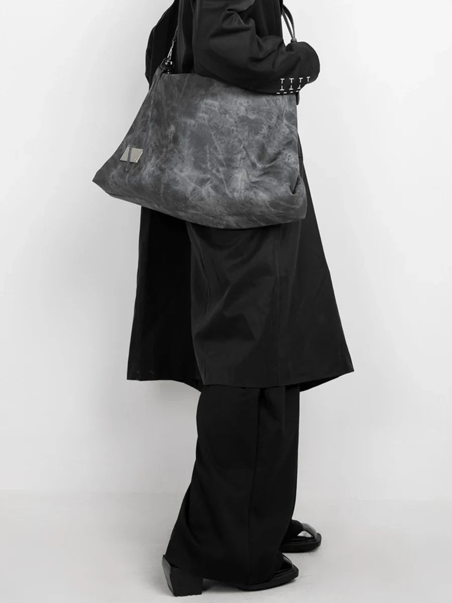 [LUCKYSTUDIO]LARGE SOFT LEATHER SHOULDER CROSSBODY BAG A0038