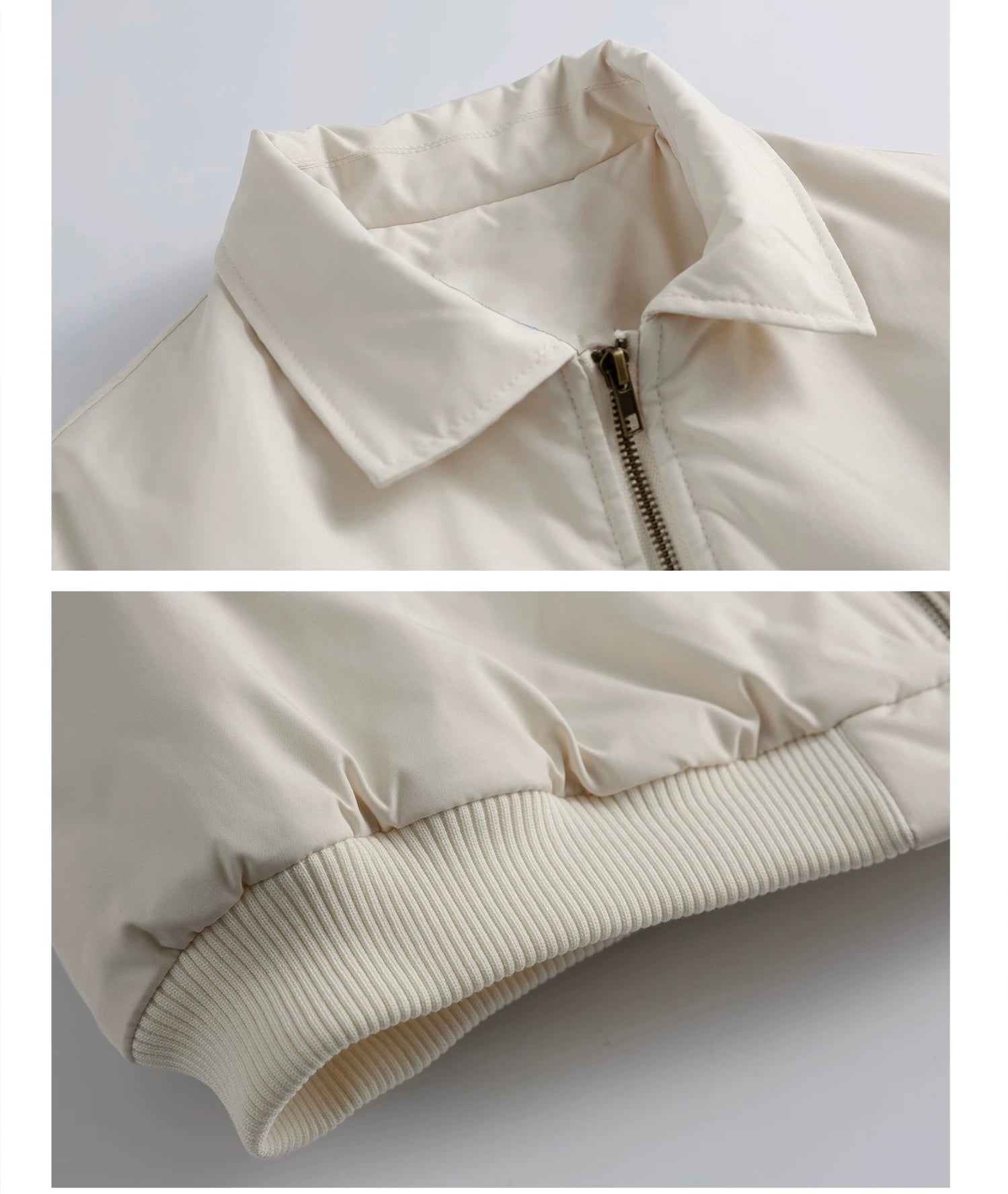 Men’s Vintage Bomber Puffer Jacket – American Retro Flight Cotton Outerwear T0070