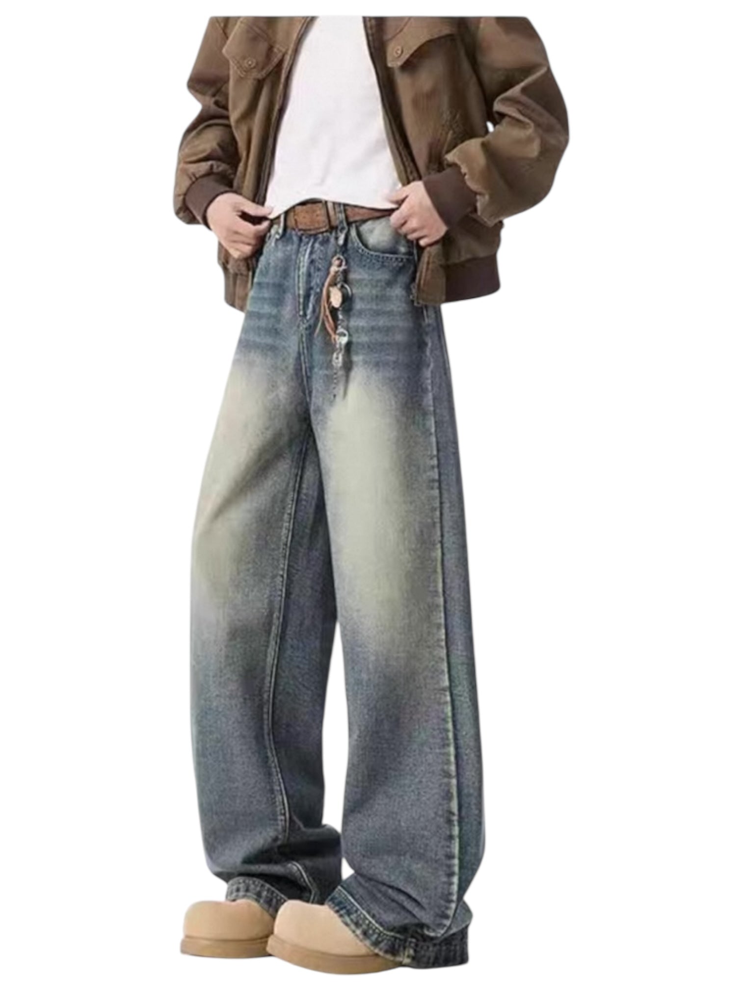 [GRACERUB] DIRTY FLARE-CUT JEANS B0312