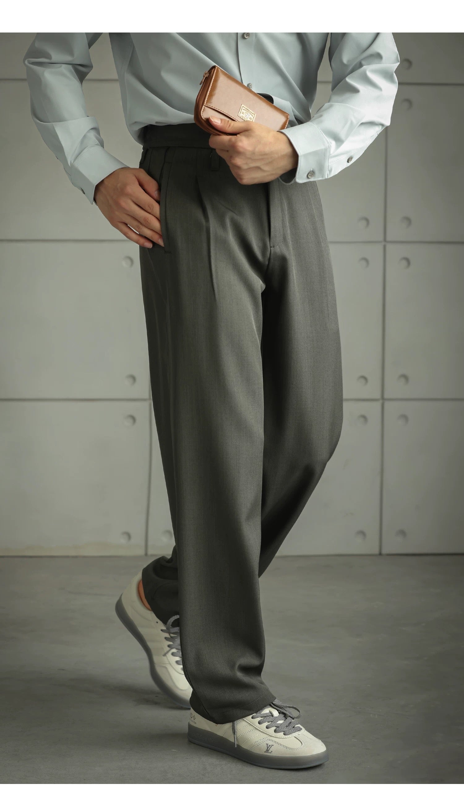 Men’s Straight-Leg Oversized Casual Pants B0030