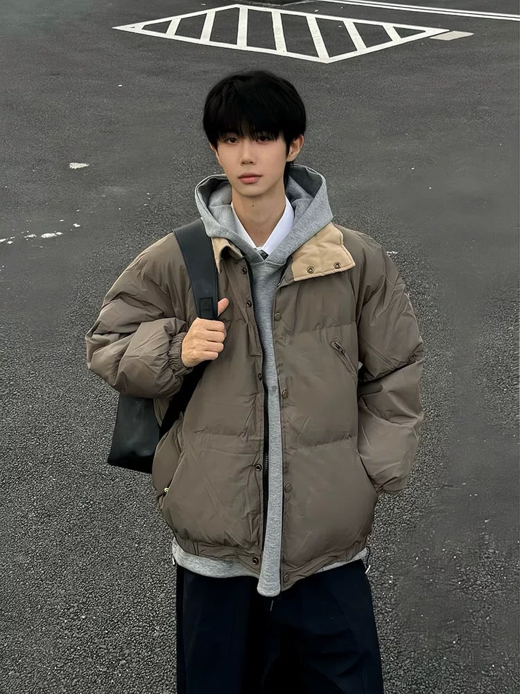 Chaqueta de trabajo acolchada para hombre – American Retro Utility Quilted Outerwear T0147