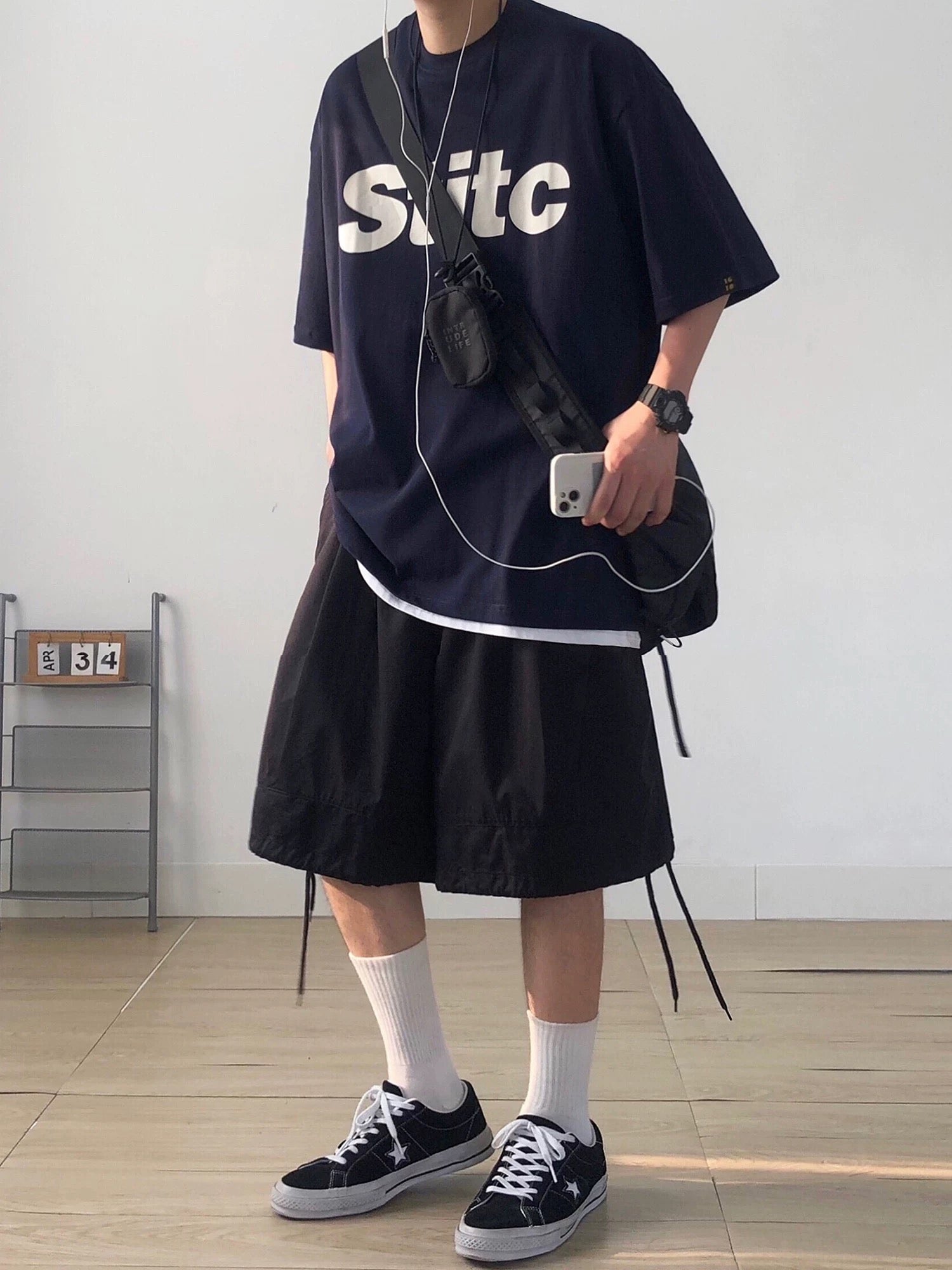 Heavyweight 300g Cotton T-Shirt, Oversized Men's Short Sleeve with Print, Summer Streetwear Fashion T0005