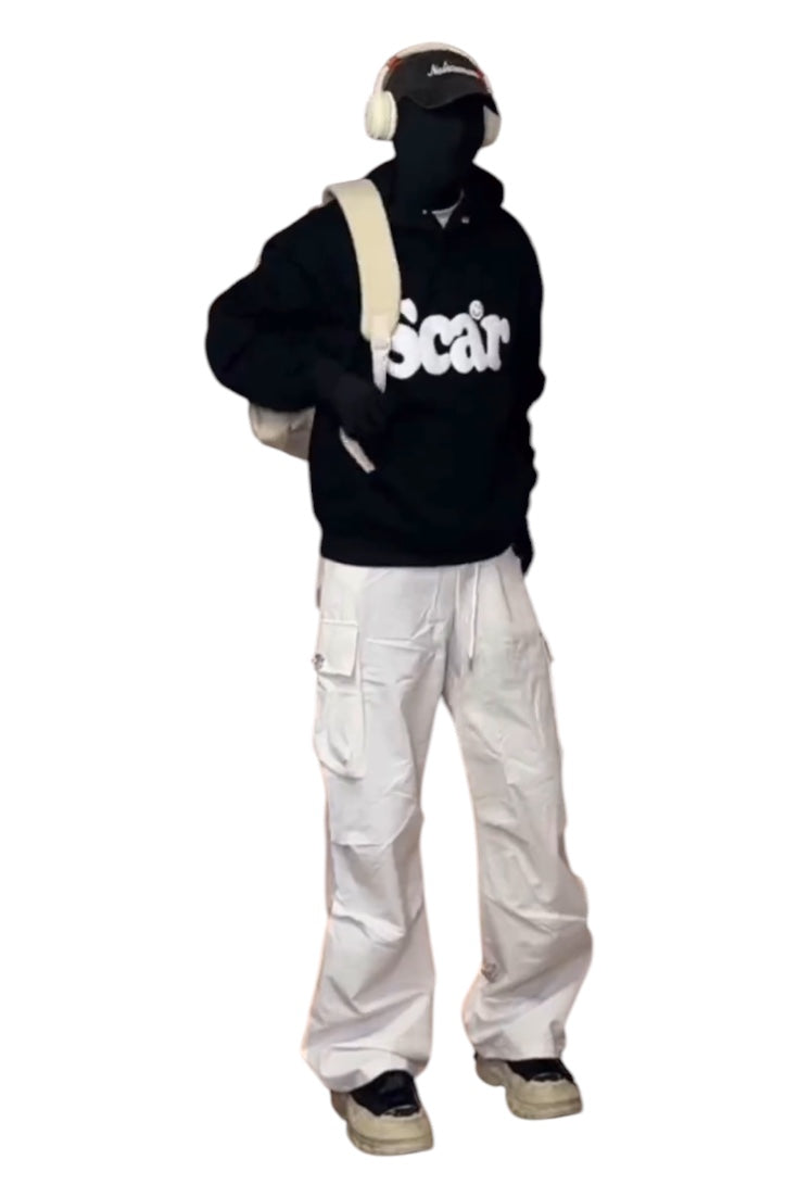 [FLAT ROOM] SCAR GRAPHIC PRINTED HOODIE S0209