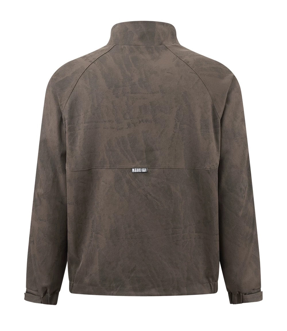 Men’s American Streetwear Stand-Collar Jacket T0016