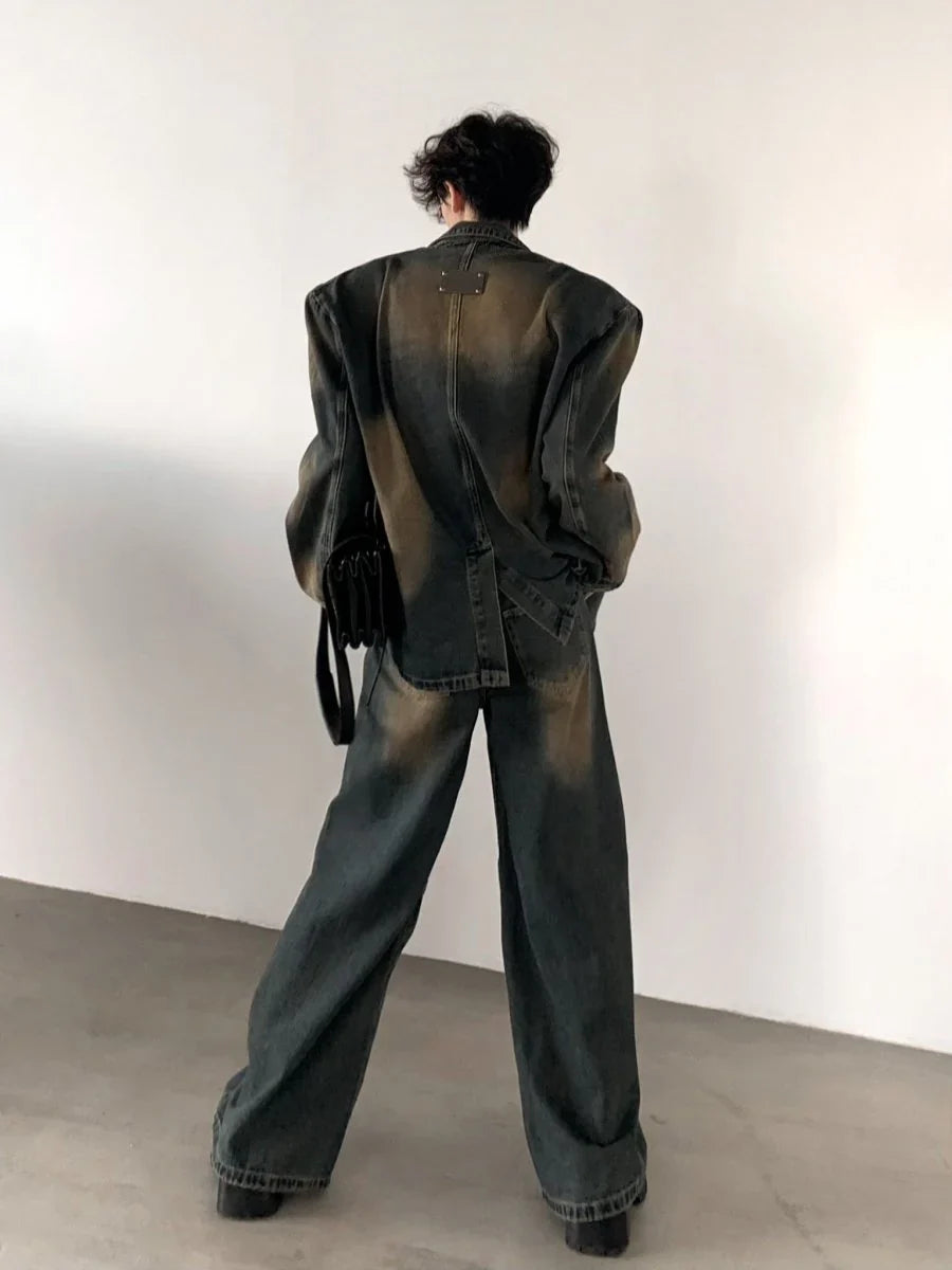 [AUTUMNWIND] DENIM JACKET + BOTTOMS T0122