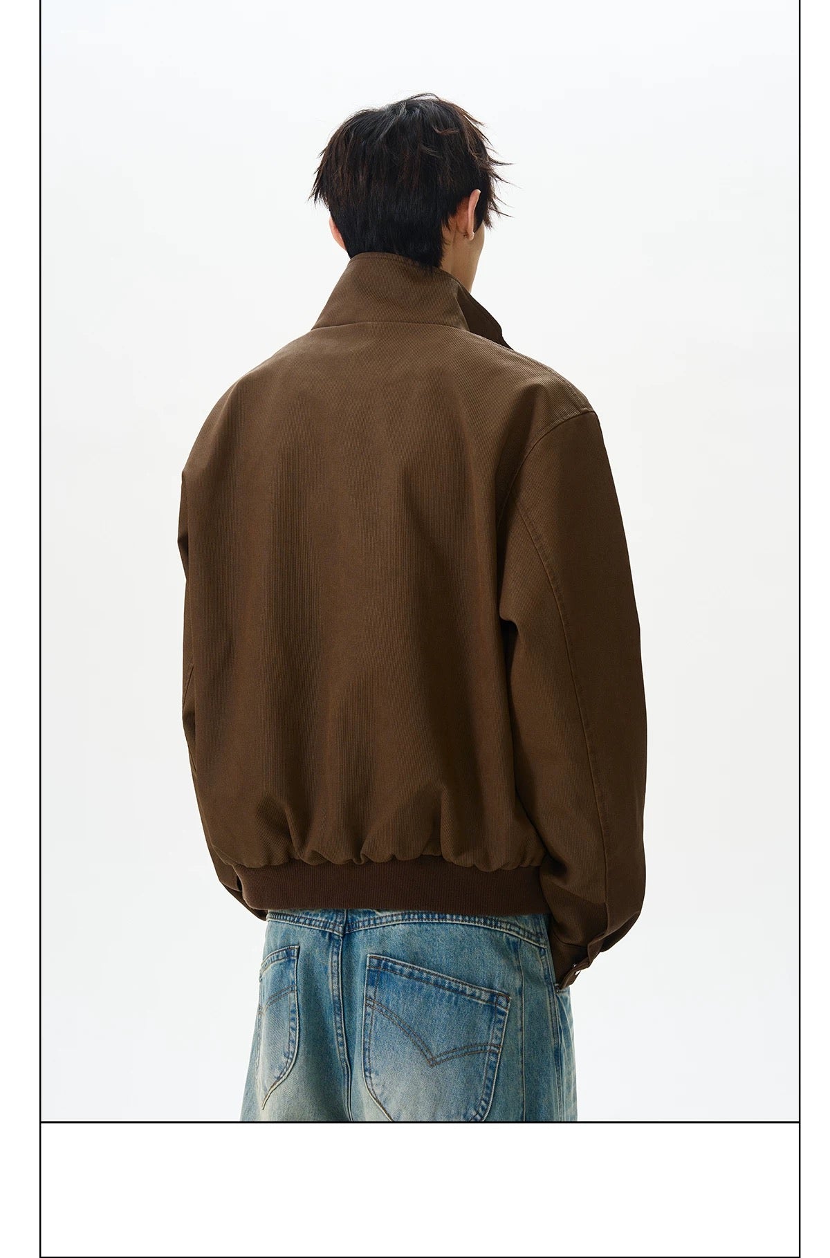 Men’s Stand-Collar American Streetwear Jacket T0015