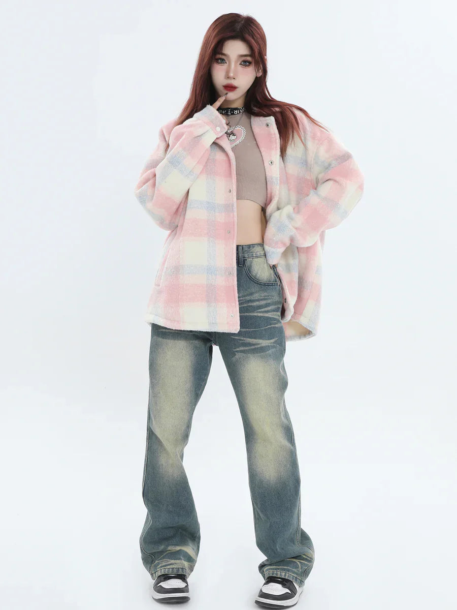 [INSstudios] LOGO LOOSE LAPEL JACKET S0067