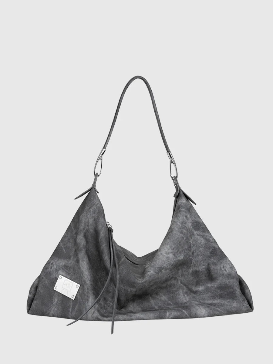 [LUCKYSTUDIO]LARGE SOFT LEATHER SHOULDER CROSSBODY BAG A0038