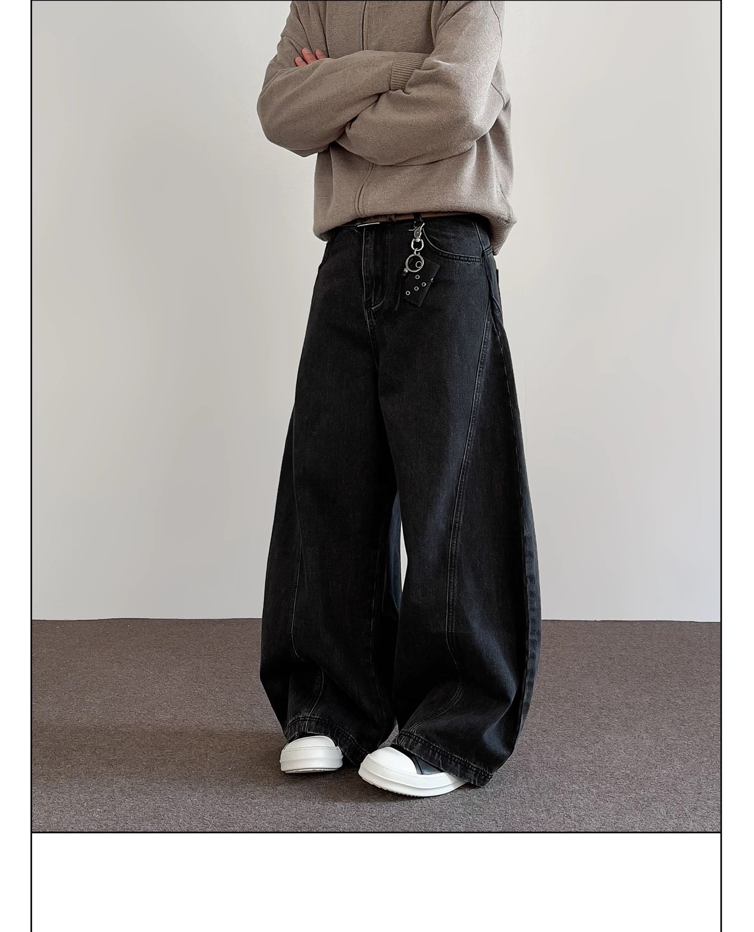 Men’s American Vintage Wide-Leg Denim Jeans B0022