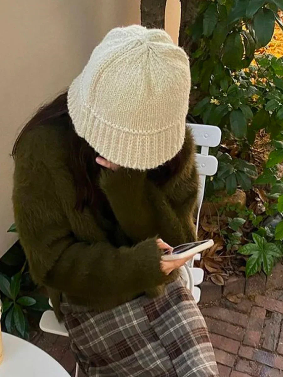 KNIT BUCKET HAT A0036