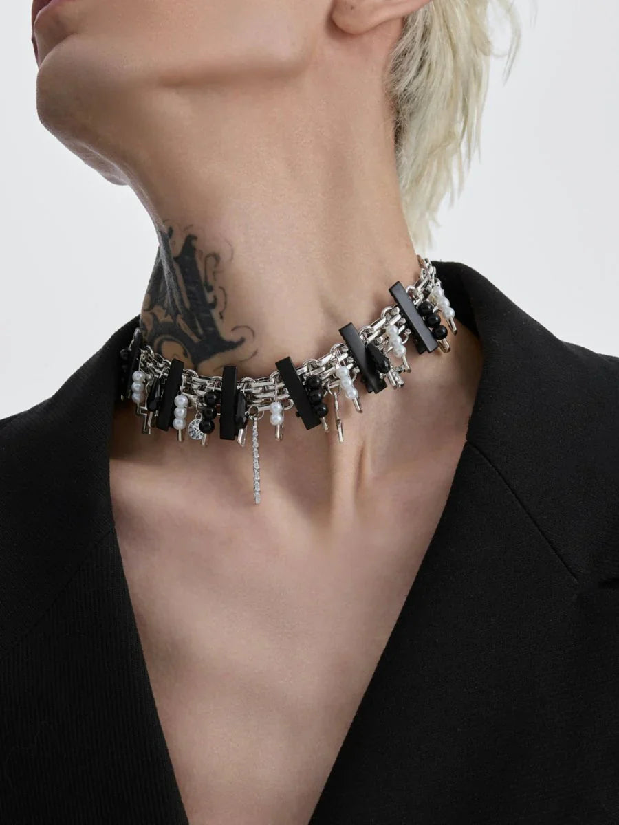 [STRUC TON] STRUC TON PUNK NECKLACE A0049
