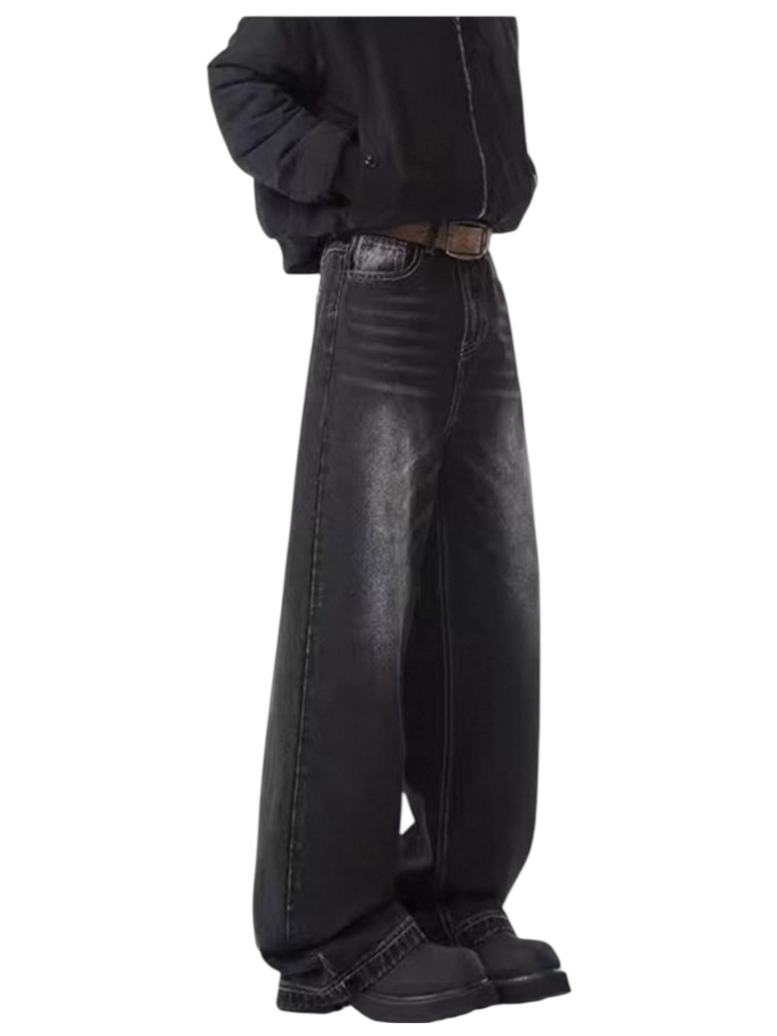 [GRACERUB] DIRTY FLARE-CUT JEANS B0312