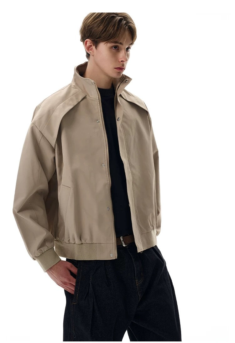 Chaqueta deconstruida de corte limpio para hombre – American Retro Oversize Street Outerwear T0139