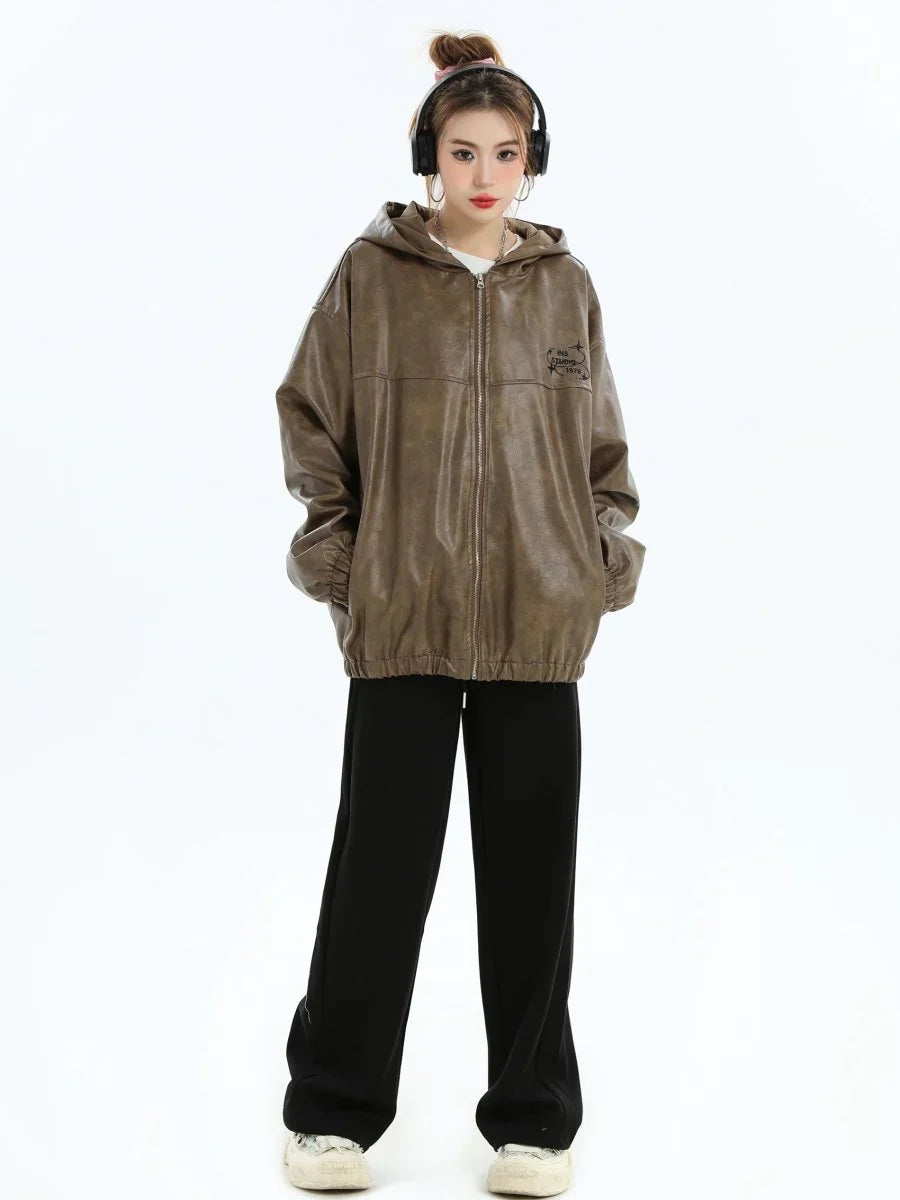 PU LEATHER JACKET T0097