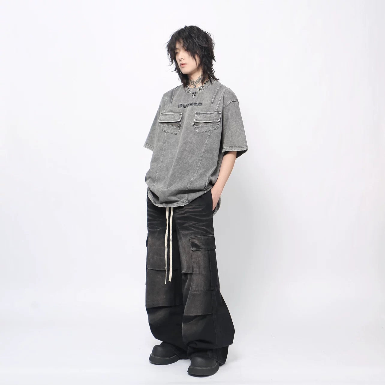Men’s Workwear Streetwear Denim Pants B0028