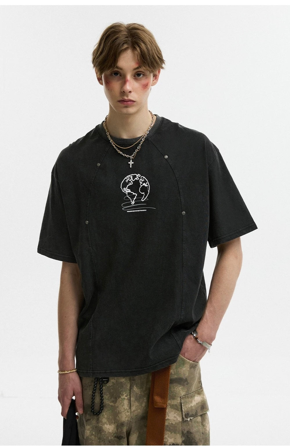 Men’s Solid Color Short-Sleeve T-Shirt S0009