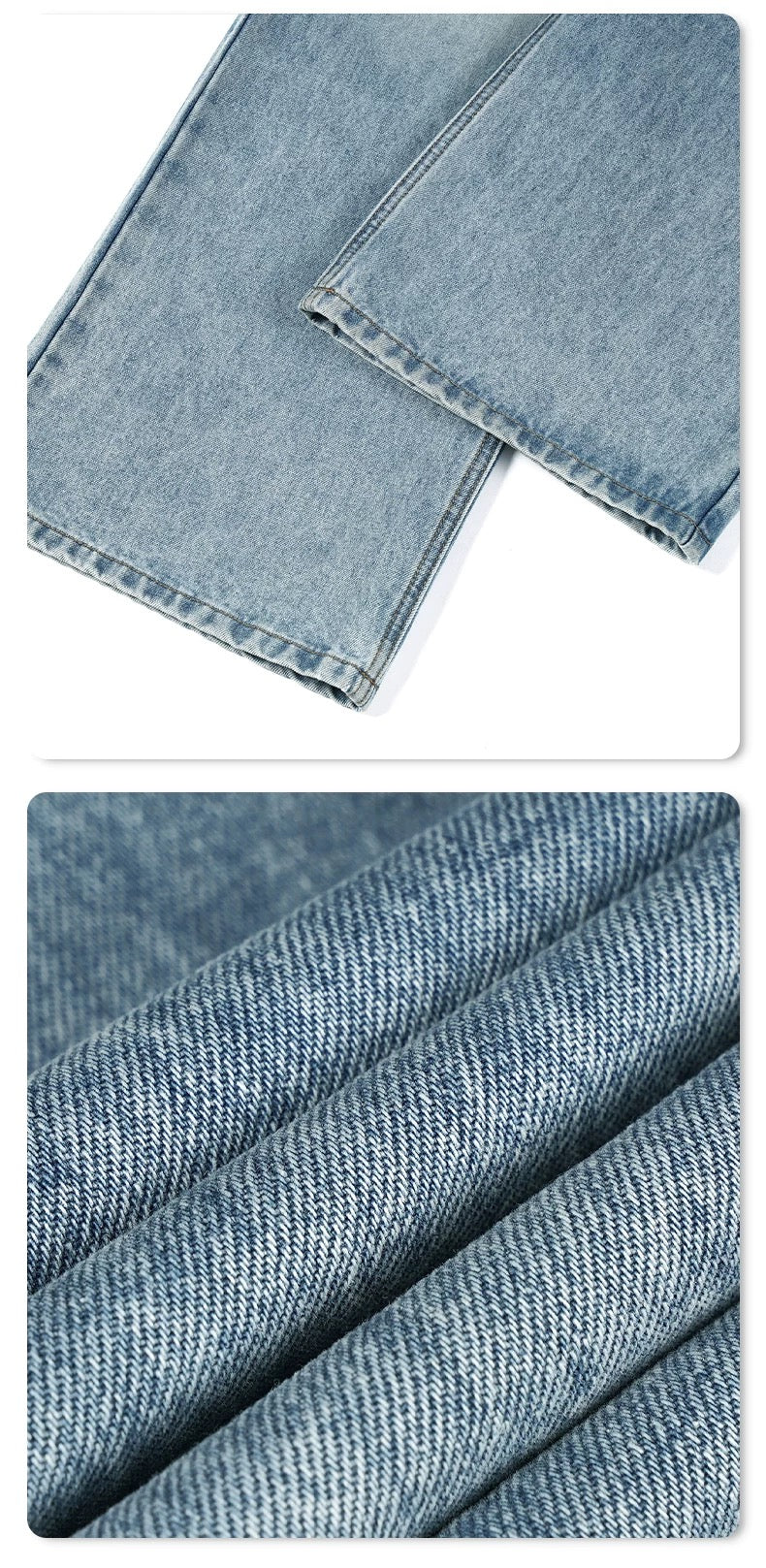 Vaqueros desgastados azul claro para hombre – American Vintage Pantalones vaqueros rectos B0083