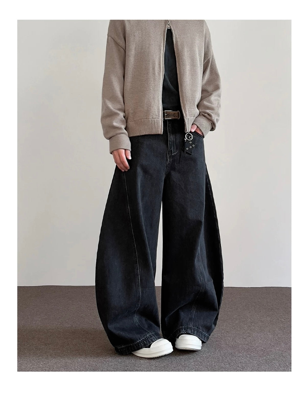 Men’s American Vintage Wide-Leg Denim Jeans B0022