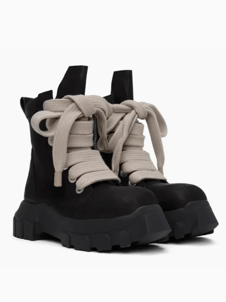 BRITISH STYLE ZIPPER SUEDE SHOES S060