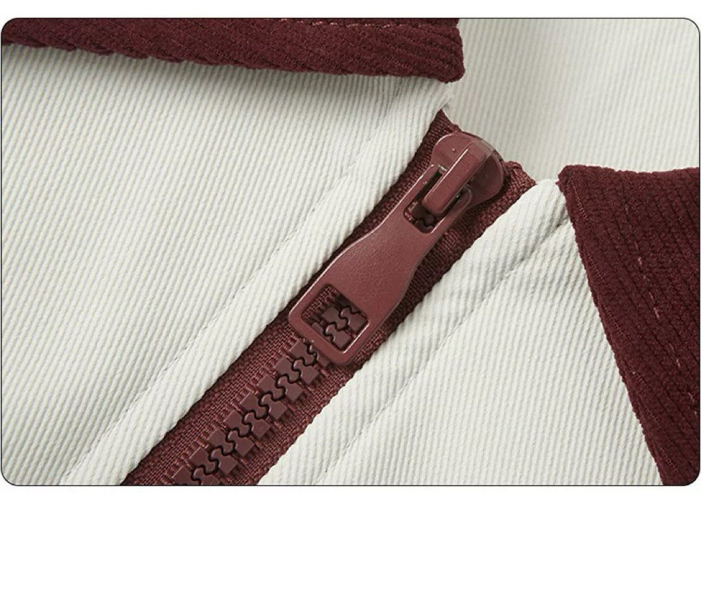 Chaqueta unisex vintage a rayas – Ropa de calle retro americana T0082