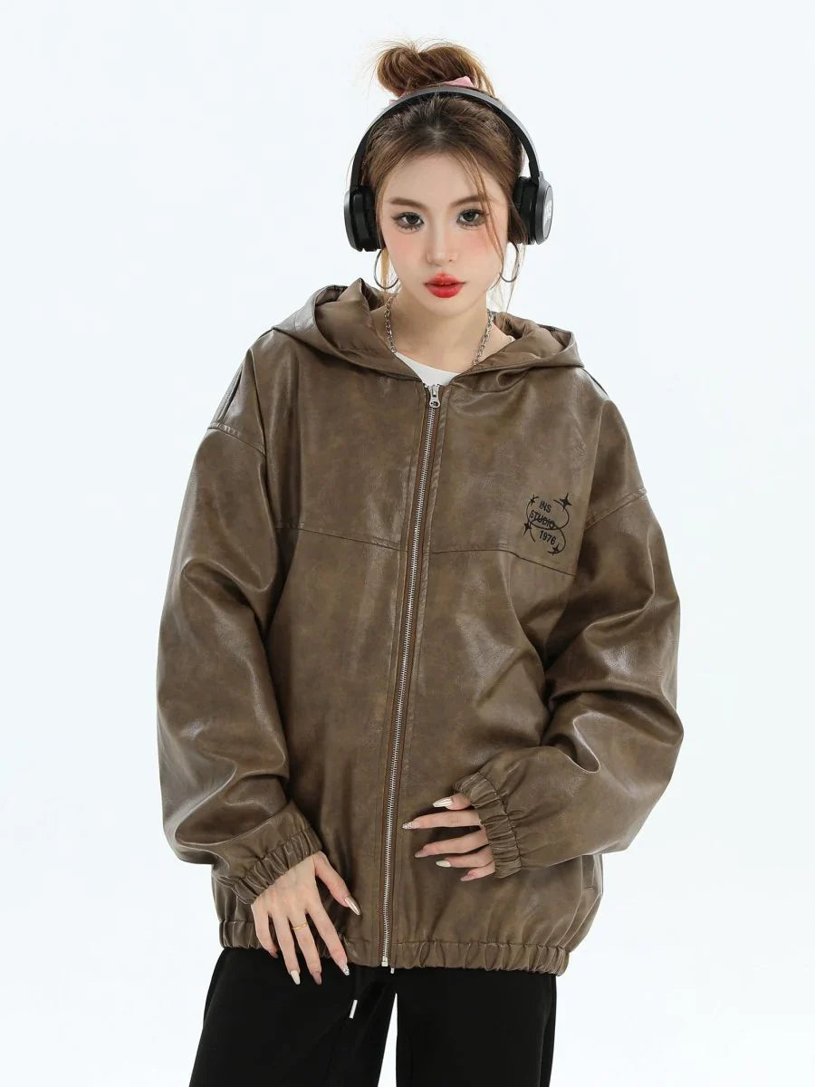 PU LEATHER JACKET T0097