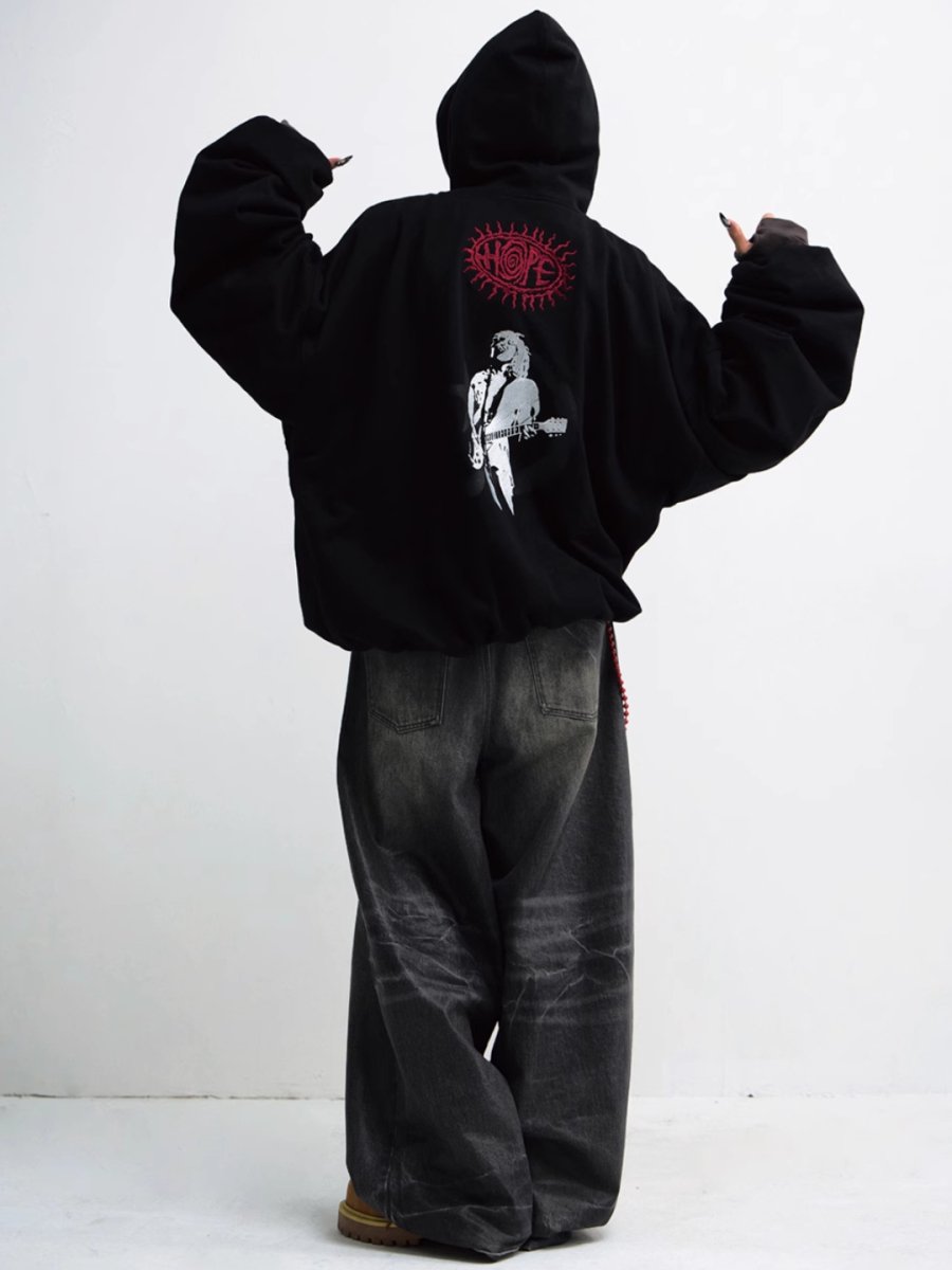 [PEOPLESTYLE] loose clothing hoodie S0214