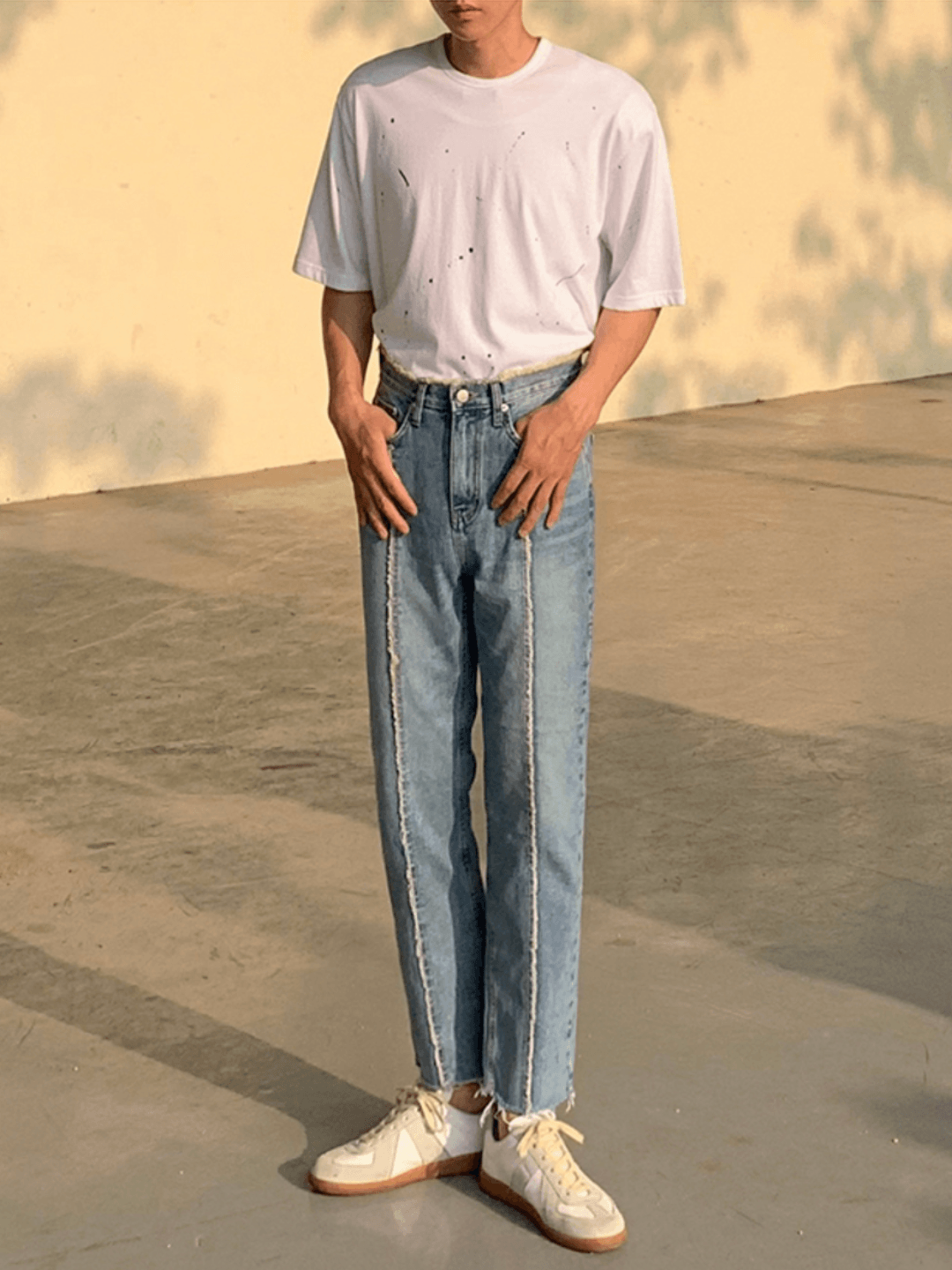 Trend Loose Straight Denim Pants B0132