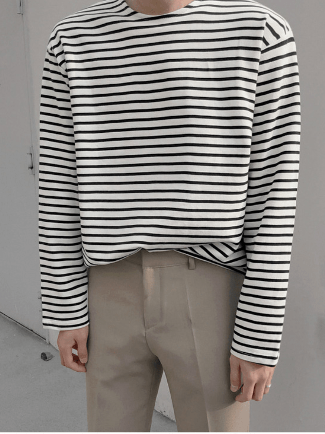 [MRCYC] border long T-shirt J0100