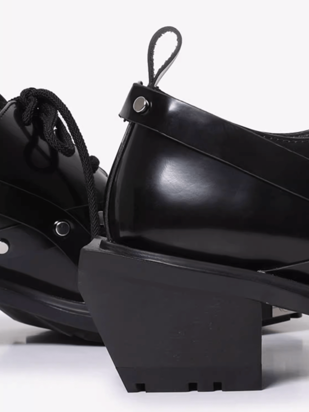 Square Toe Derby Leather Shoes S052