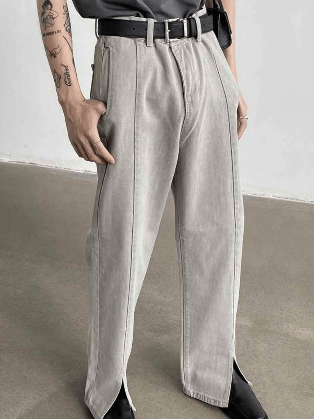 Center Slit Denim B0130