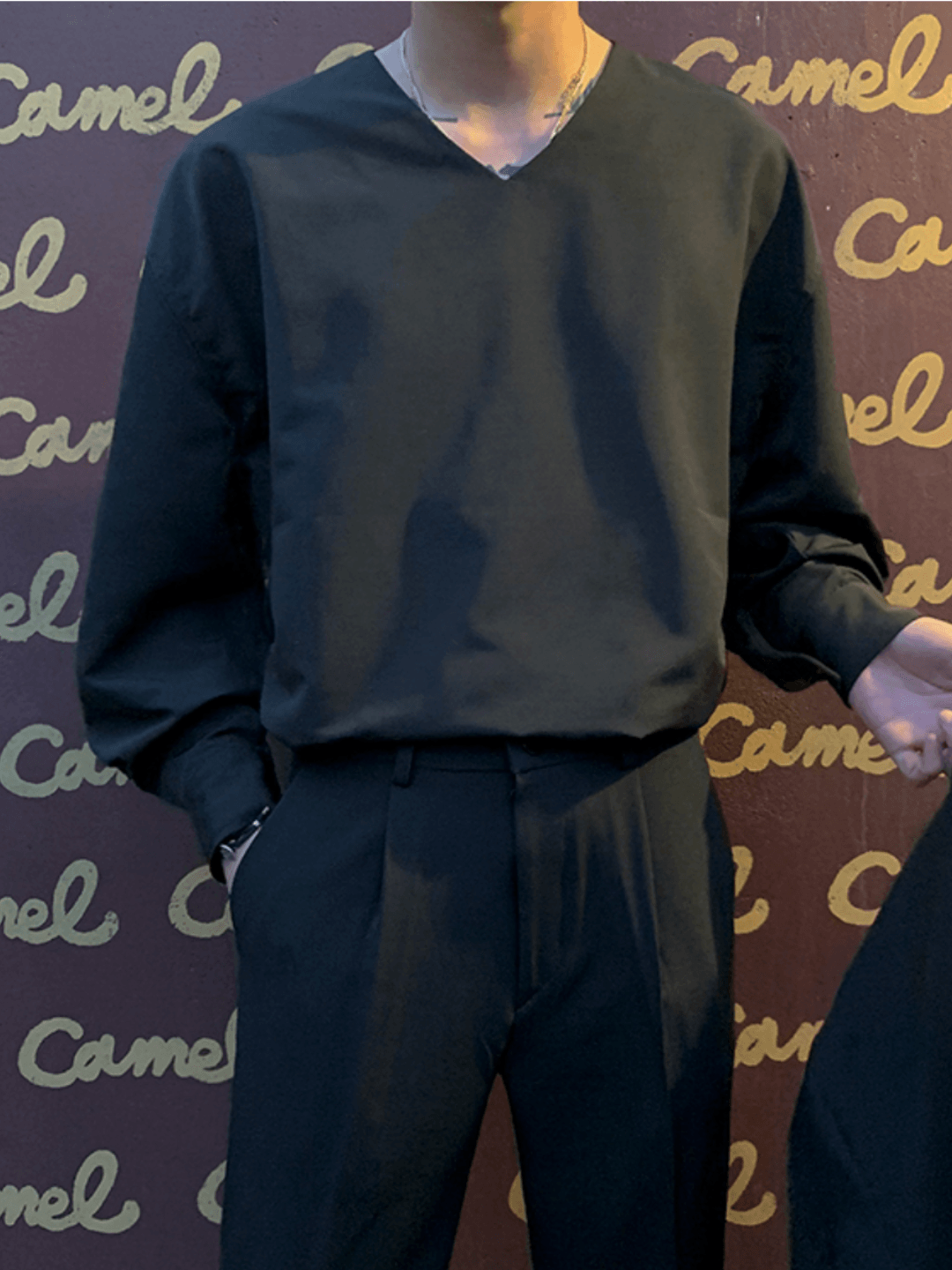 [MRCYC] V Neck Simple Shirt J0131