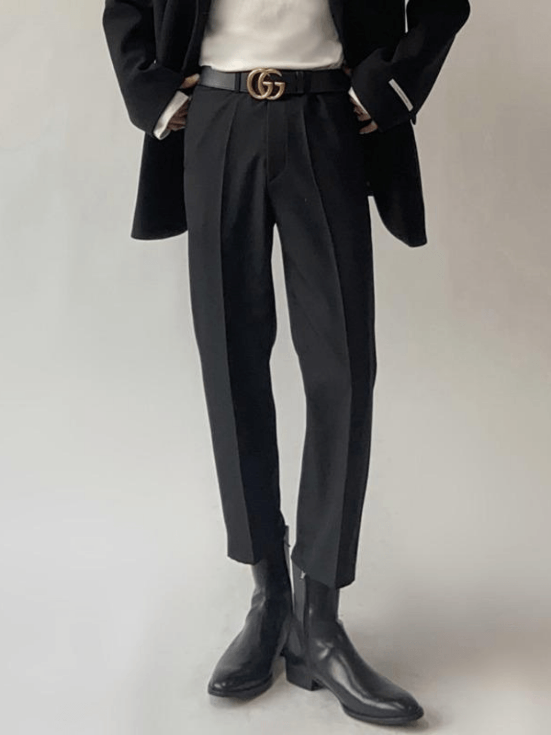 Center Press Ankle Slacks B0154