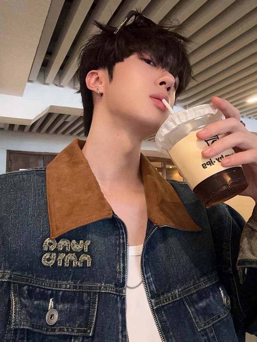 [JH HOMME] Chaqueta vaquera informal T0200