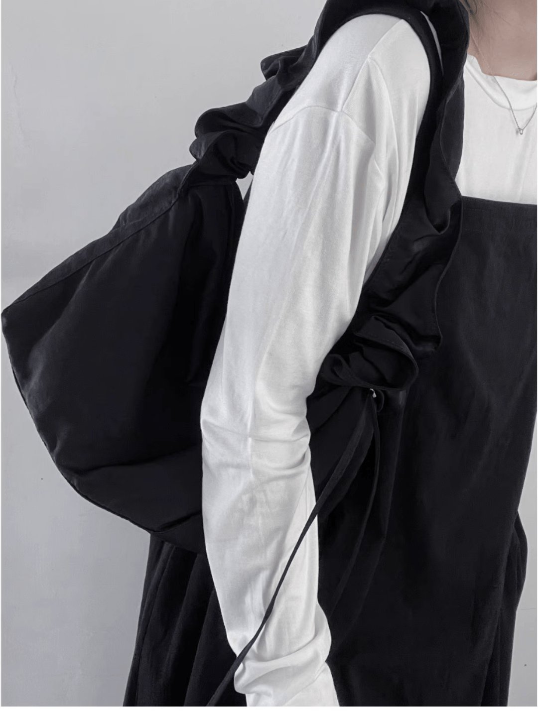 design drawstring dual-use shoulder crossbody bag A0071