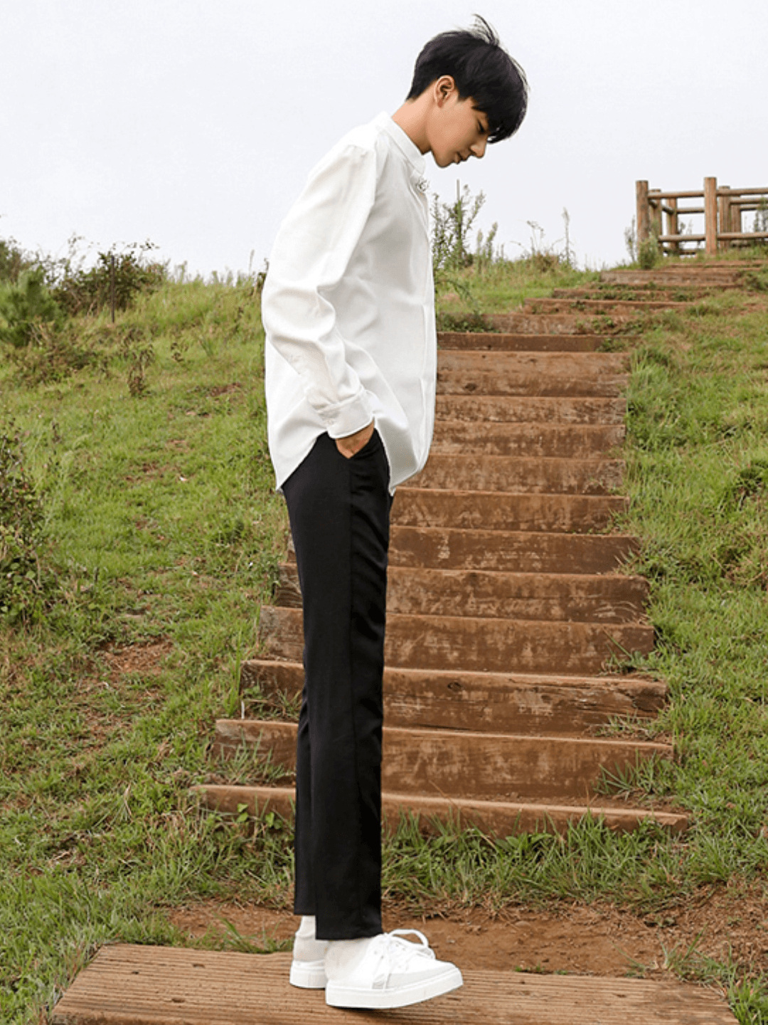 [MRCYC] Loose Silky Shirt J0119