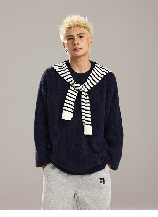 Men’s American Relaxed-Style Knit Sweater T0245