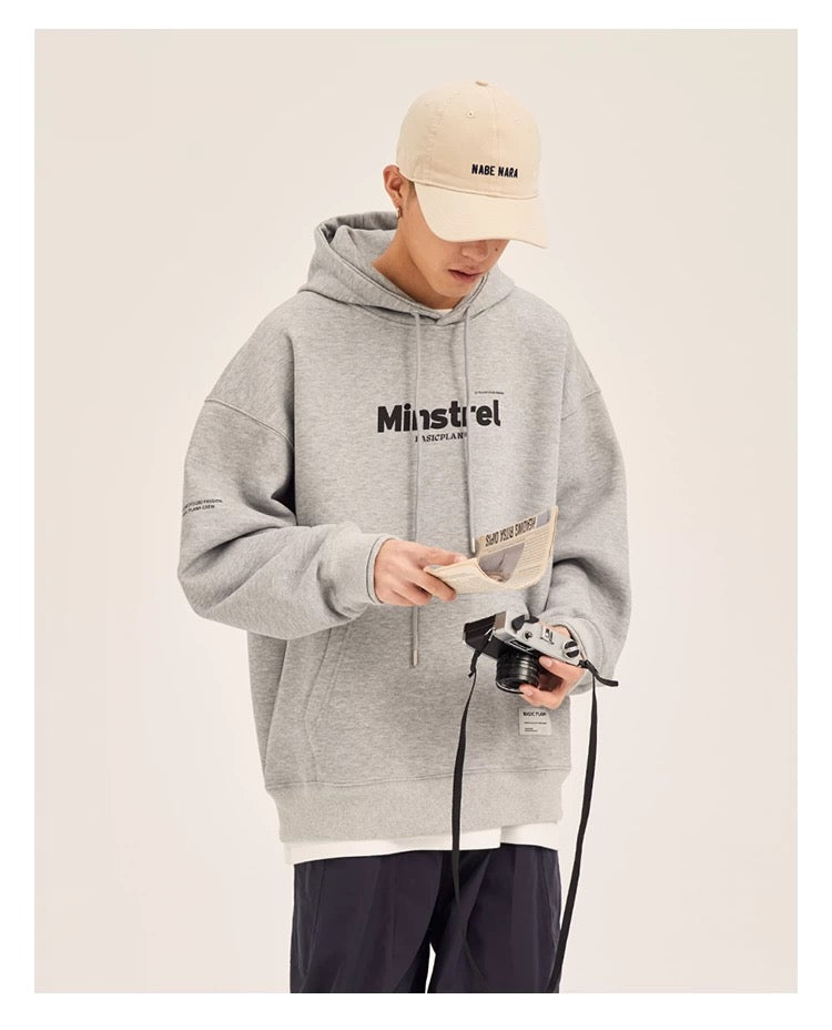 Men’s Vintage Hoodie – American Retro Heavyweight Pullover for Fall & Winter S0050