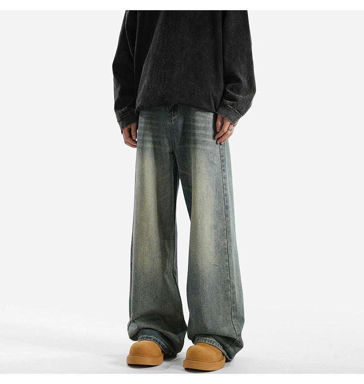 Men’s American Vintage Wide-Leg Jeans B0008