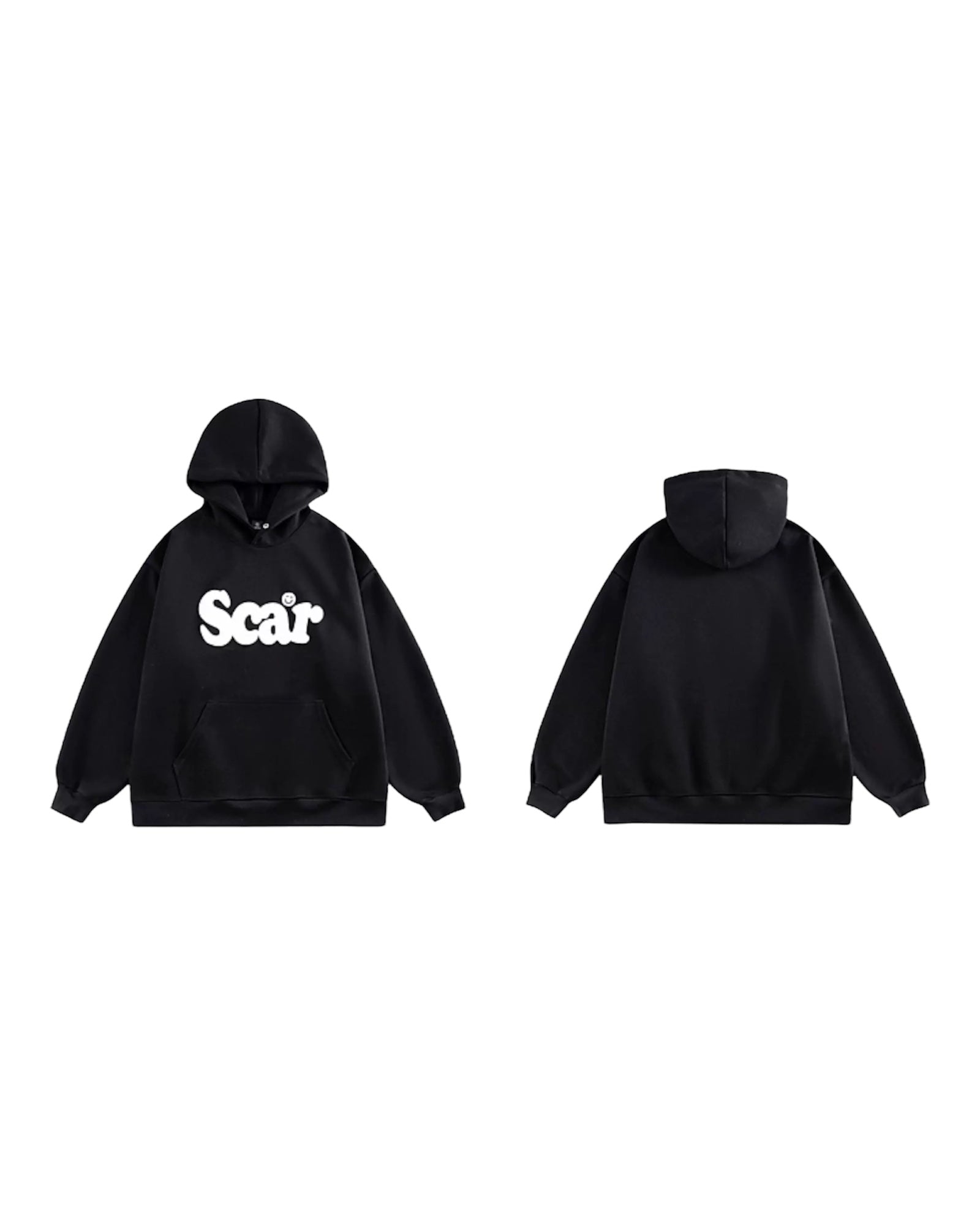 [FLAT ROOM] SCAR GRAPHIC PRINTED HOODIE S0209