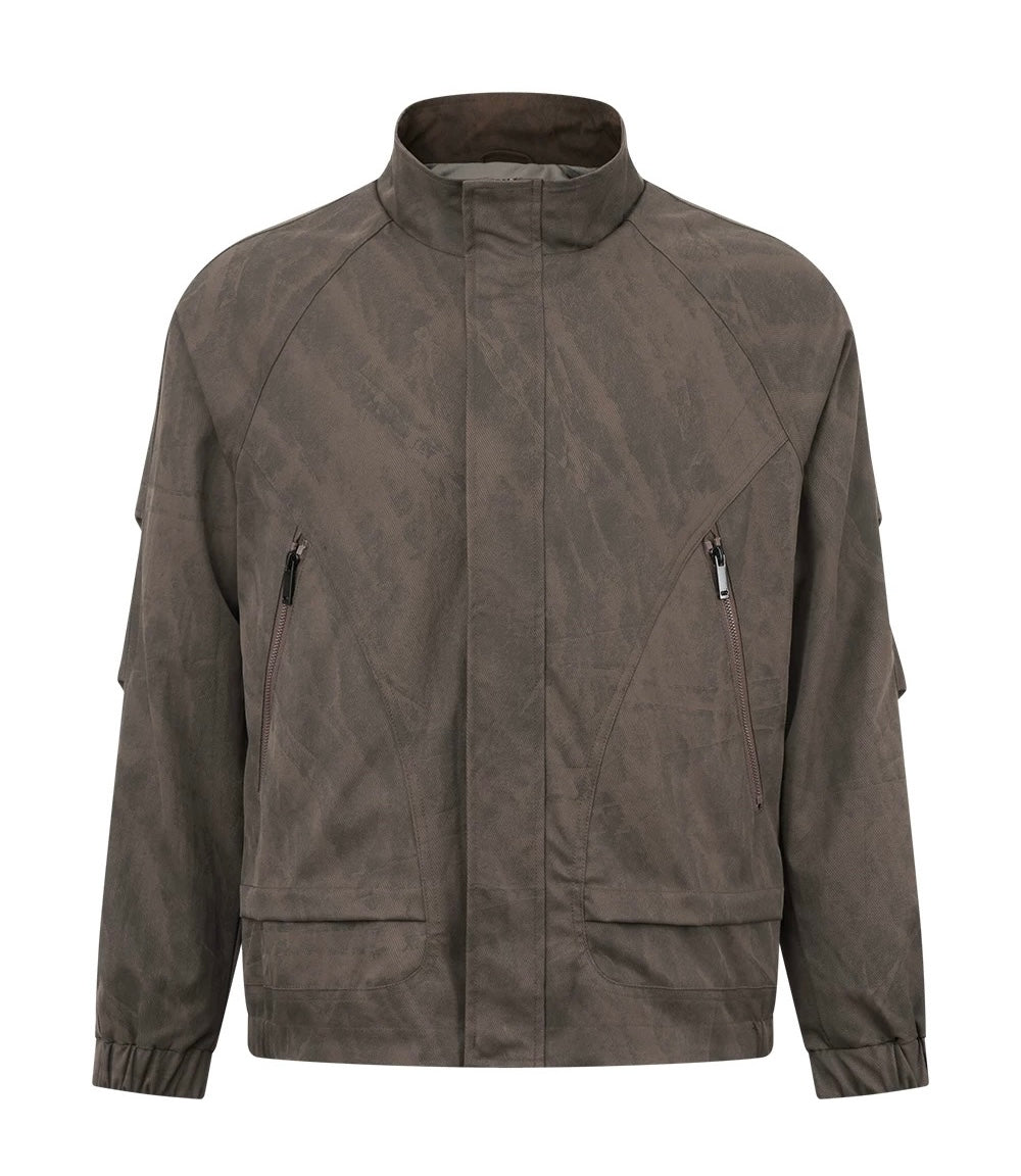 Men’s American Streetwear Stand-Collar Jacket T0016