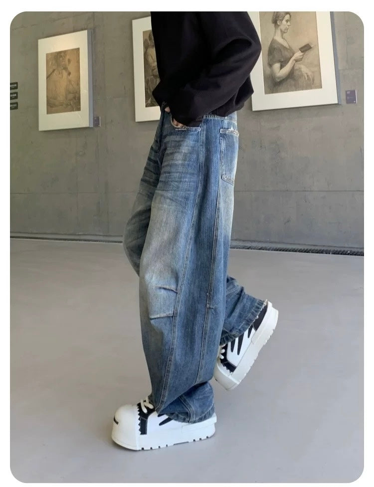 Men’s American Vintage Wide-Leg Jeans B0005
