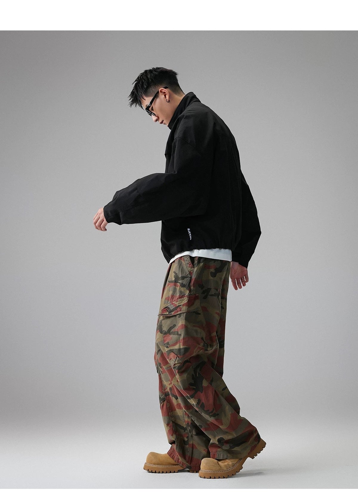 American Stand-Collar Jacket – Vintage Minimalist Streetwear Outerwear T0025