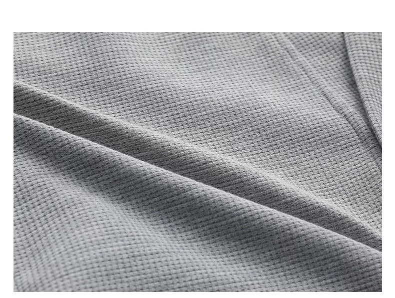 Cárdigan de punto gofre para hombre: Chaqueta estilo suéter vintage informal T0173