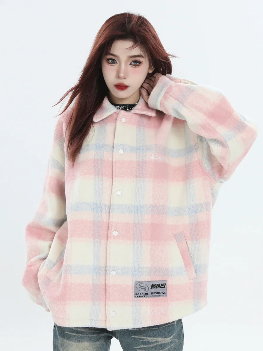 [INSstudios] LOGO LOOSE LAPEL JACKET S0067