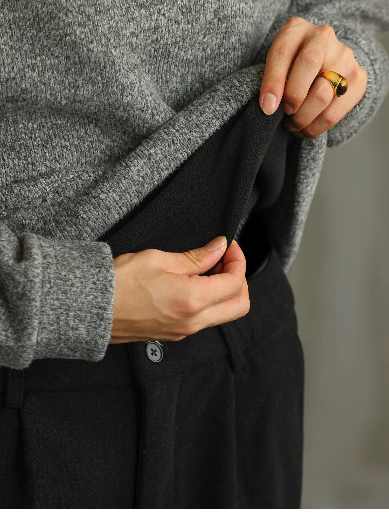 Men’s Zip-Up Knit Cardigan Sweater S0022