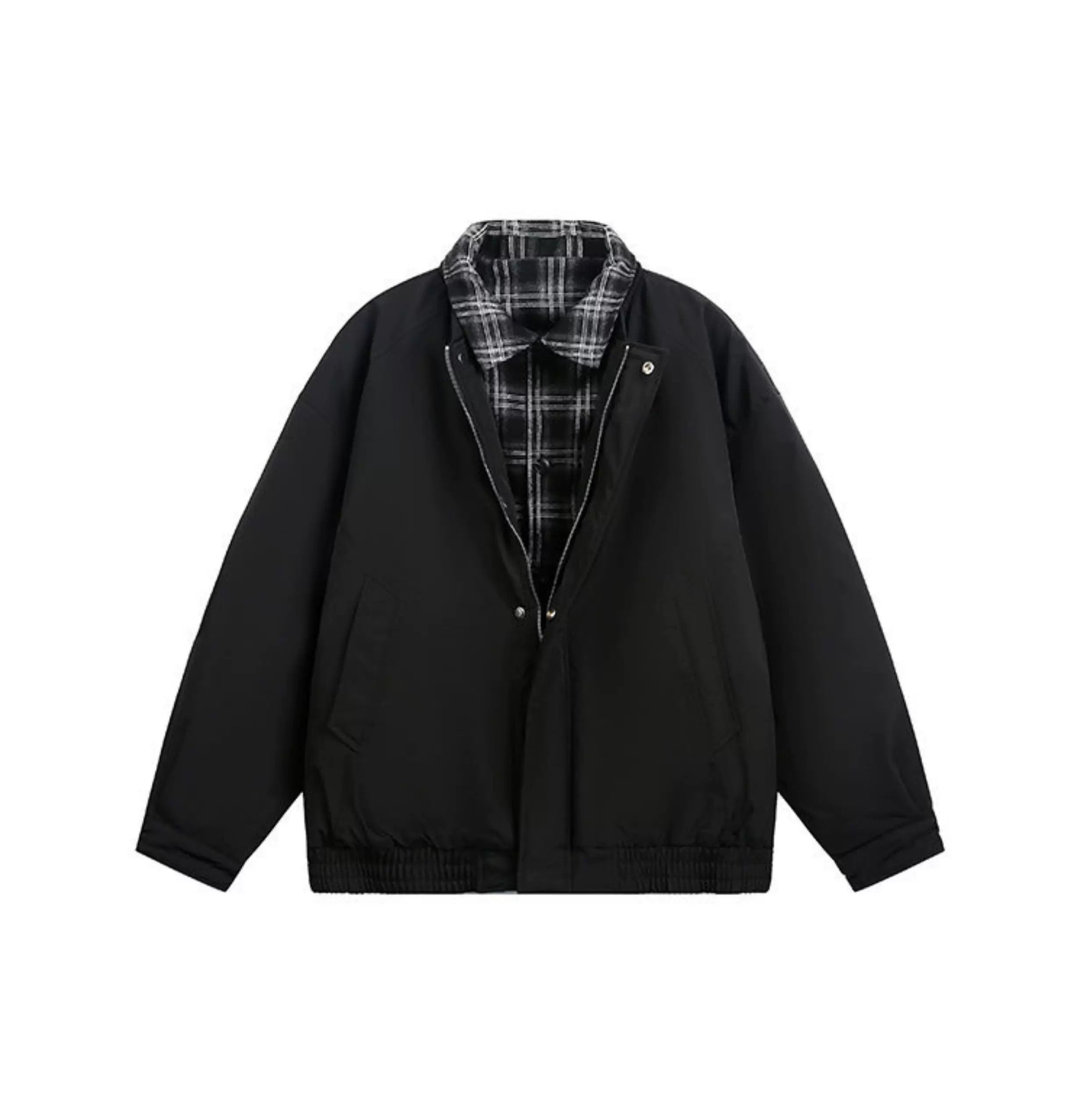 Men’s Retro American Plaid Lapel Jacket T0253