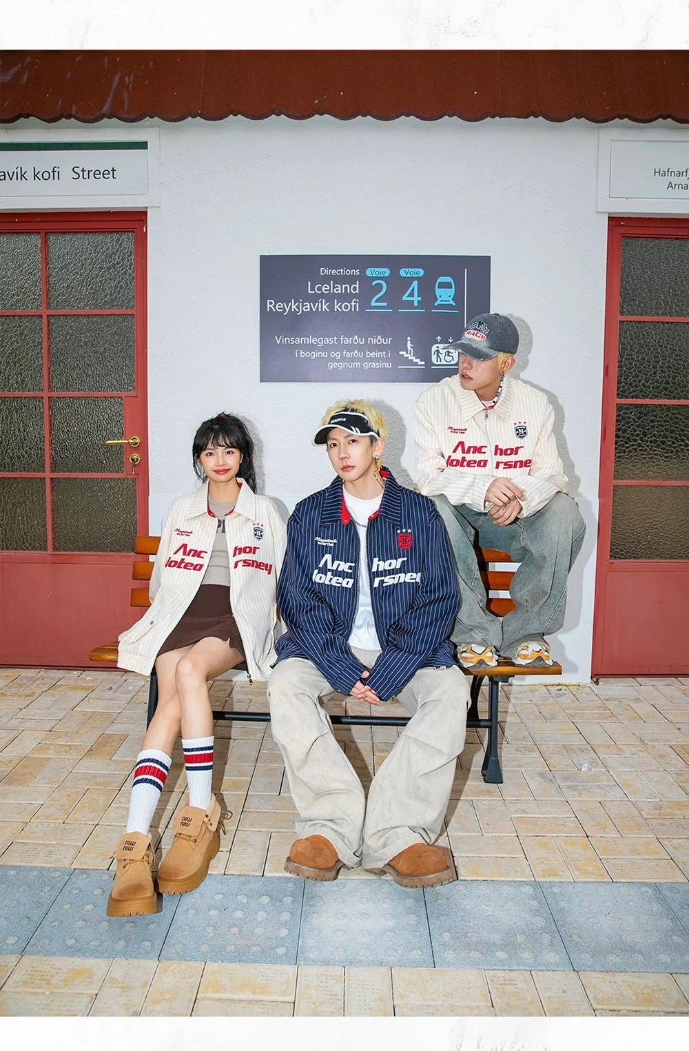 Men’s Striped Embroidered Jacket – Vintage American Streetwear Baseball Outerwear S0038