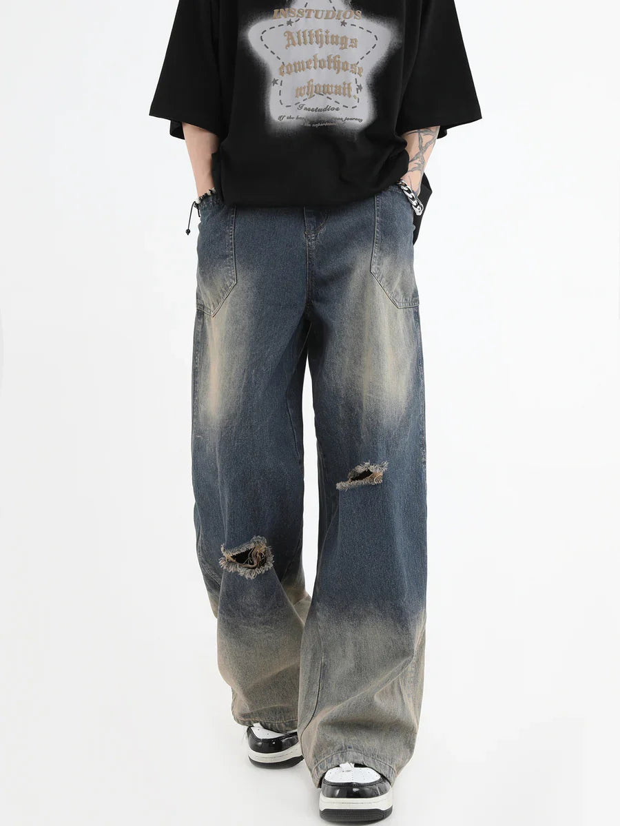 AMERICAN CUT WASH JEANS B0112